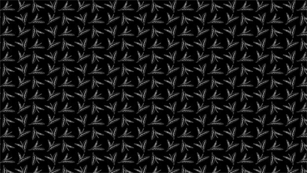 Delicate tea leaves dance in a seamless grayscale pattern, perfect for adding a touch of nature-inspired elegance to designs vector