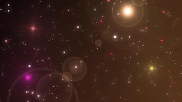 kosmisk Plats bakgrund gnistrande galax nebulosa slinga video