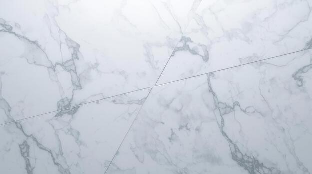 Elegant white marble tiles with subtle grey veining create a sophisticated and luxurious seamless surface, suitable for upscale interiors. photo