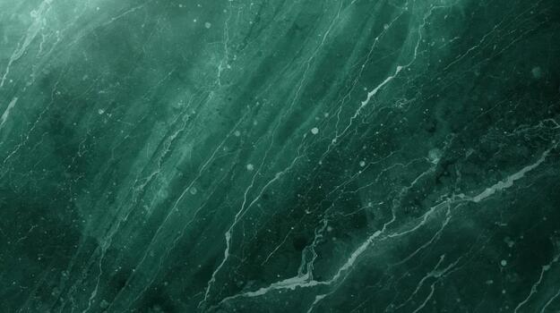 Abstract emerald green marble stone texture with white veins creates an elegant and luxurious background for various design applications. photo