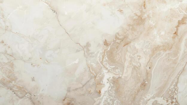 Elegant beige marble surface displays swirling patterns and delicate veining creating a sophisticated natural stone texture for design applications. photo