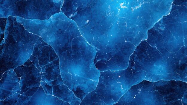 An icy blue abstract design shows flowing textured lines across a surface illuminated with bright spots, creating a frozen water pattern. photo