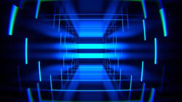 Blue Abstract Strobe Machine Background VJ Loop in 4K video