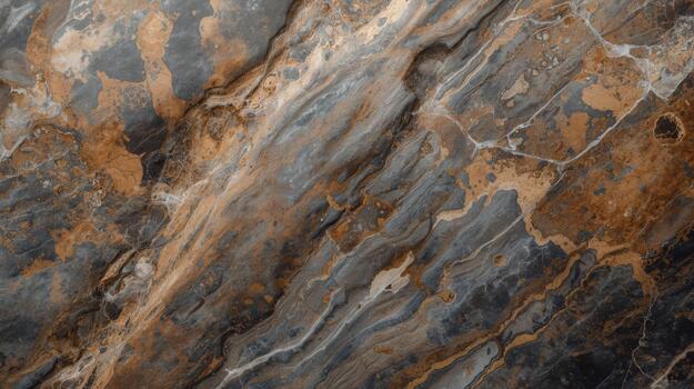 cautivador cerca arriba revela el intrincado patrones y texturas de un gris y marrón mármol losa, Perfecto para antecedentes, y diseños foto