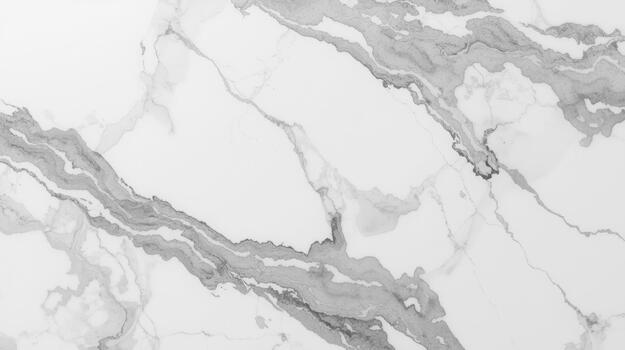 Elegant white marble texture background displays intricate gray veining patterns across the surface, perfect for sophisticated design applications. photo