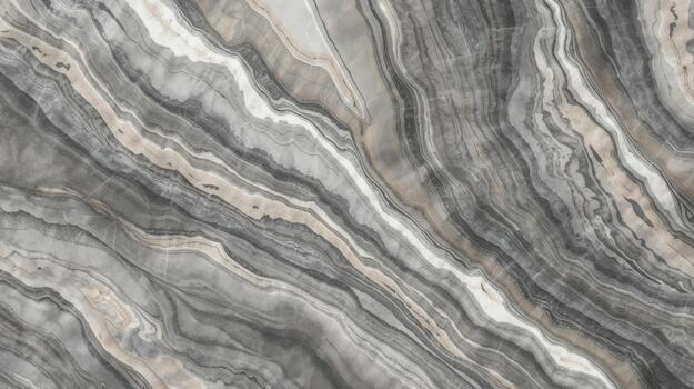 Beautiful grey onyx stone texture with wavy patterns creates a stylish and elegant background perfect for sophisticated designs and applications. photo