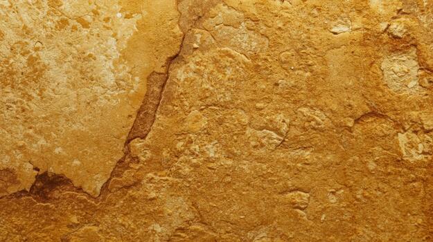 The rough texture of an old wall displays weathered stone with orange and brown patterns, forming a unique and eye catching background element. photo