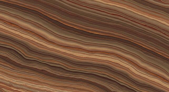 A mesmerizing abstract surface displaying earthy brown tones with flowing bands creating a natural organic pattern and texture of lines and swirls. photo