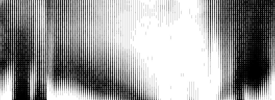 Black distressed line pattern texture. Horizontal striped glitch background. Damaged scanned image effect concept wallpaper. Linear halftone photocopy scratches backdrop. Worn paper punk print vector