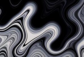 abstrakt vätska konst strömmande i en svartvit palett skapande en lugnande och modern bakgrund med dynamisk virvlar och gradienter för en sofistikerad design video