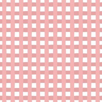 ondulado cuadrícula sin costura modelo en polvoriento rosado vertical rayas. sutil rosado marco de referencia modelo vector