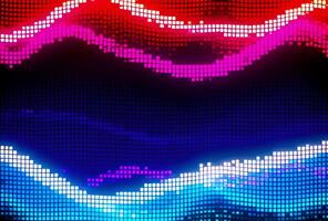 vibrante pixelado olas fluido en un digital espacio creando un dinámica y futurista fondo con un sentido de energía y tecnológico avance video