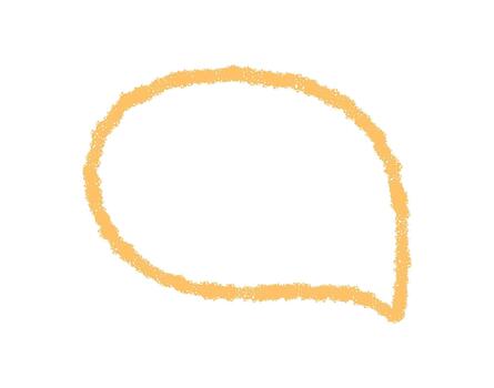 mano dibujado fluido lápiz de color habla burbuja contorno soportes con suave contorno y redondo forma. irregular burbuja como rectángulo y hablar mensaje para charlar, comunicación, diálogo bosquejo concepto. vector