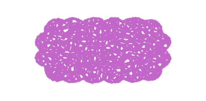 Groovy wavy scallop rectangle in bold crayon with sketched shading creates a retro frame border. Graphic element has a y2k chalk sketch style and dynamic background for modern design concepts. vector