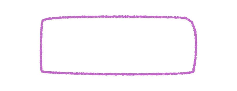 mano dibujado lápiz de color marco con orgánico rectángulo contorno y borde. púrpura contorno como modelo para citar diseño o gráfico tarjeta. creativo antecedentes elemento con un limpiar y mínimo visual estilo. vector