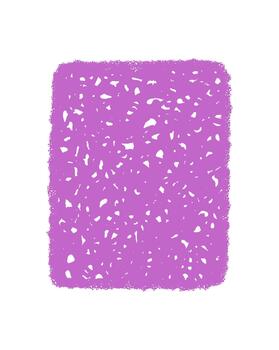 Wavy rough crayon box with scribble rectangle frame in pastel tone. Organic quote graphic brings abstract background and creative template for card, banner or poster design. vector