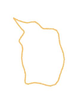 Hand drawn wavy chalk speech balloon outline. Chat bubble for comment or message in round dialog icon style, with text and bubble form for conversation or communication element. vector