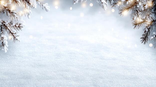 Snow branch snowflake winter light bokeh photo