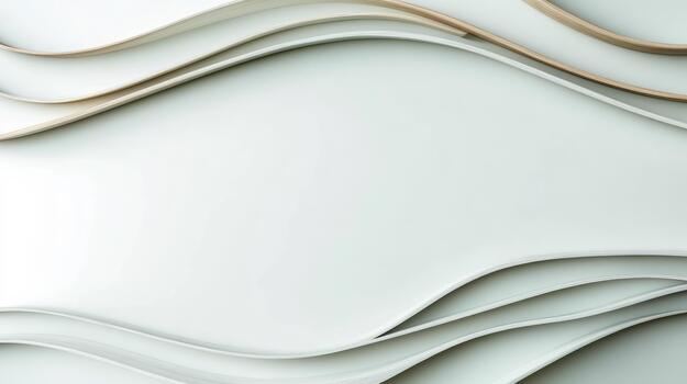 Abstract white background with wavy lines photo