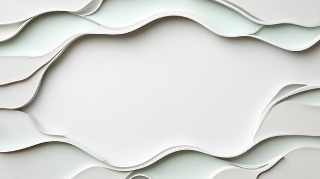 White paper with waves and a white background photo