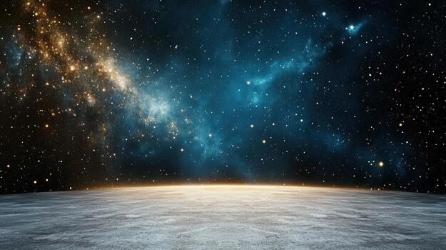 Navy starfield gradient twinkling edges blank cen ac photo