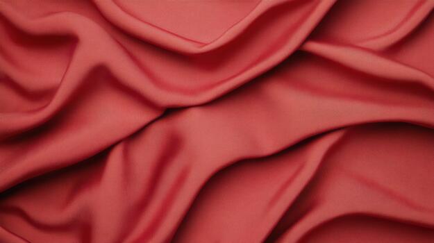 A close up of a red silk fabric photo