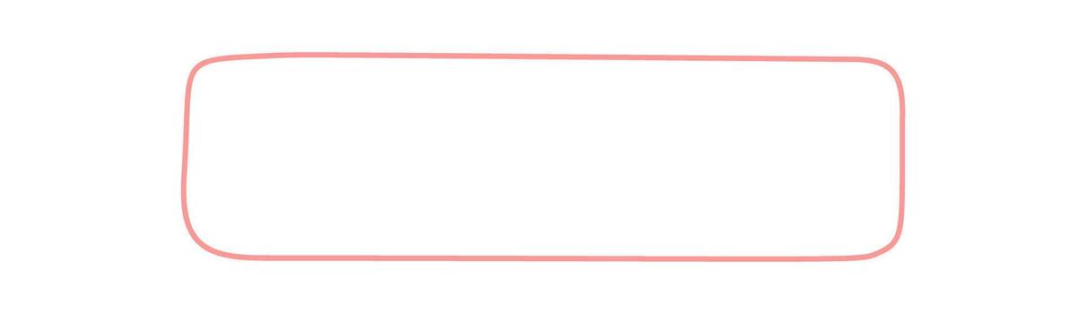 Hand drawn organic rectangle shape with subtle outline serves as a soft badge or clean label. Frame style border creates a minimal background for text. Simple, natural form in modern composition. vector