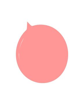 rosado fluido habla burbuja pegatina con mano dibujado estilo y redondo forma. conversacion y charla mensaje caja de texto, diálogo icono para resumen diseño elemento. vector