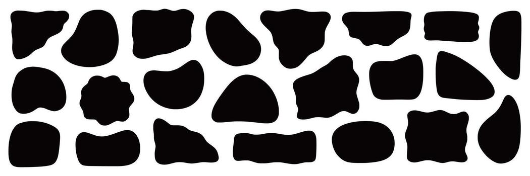 resumen orgánico forma redondo formar formas líquido orgánico gota curva forma cifra. resumen líquido burbuja, ondulado diferente forma. suave redondo oval modelo antecedentes. vector