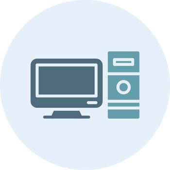 Computer App-Based UI Graphic Icon vector