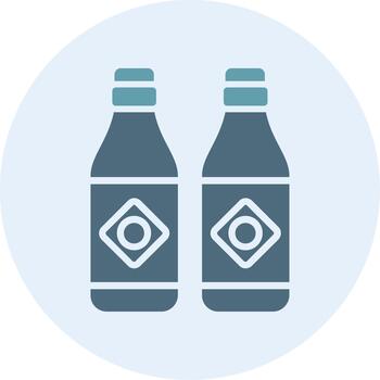 Bottle Minimal UI Element Icon vector