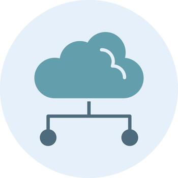 nube informática modular formar forma vector