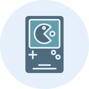 Portable Game Console Vibrant Visual Object Graphic vector