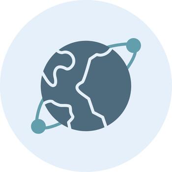 Planet Vibrant Visual Object Graphic vector