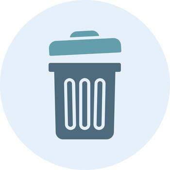 Garbage Minimal UI Element Icon vector