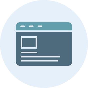 Browser Simplified Design Piece Mark vector