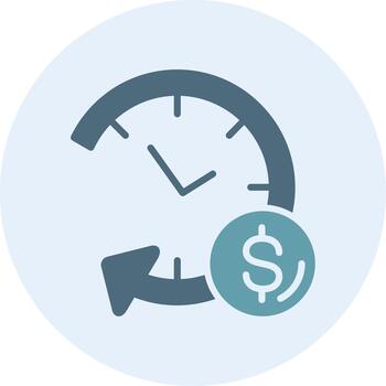 Long term debit Outlined Frame Object Icon vector