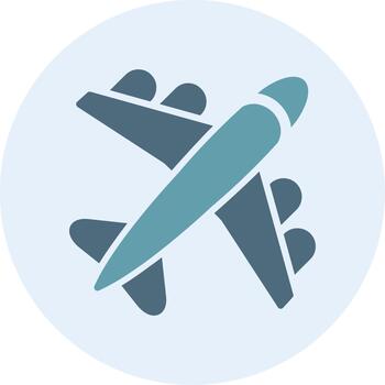Plane Interactive UI Design Symbol vector