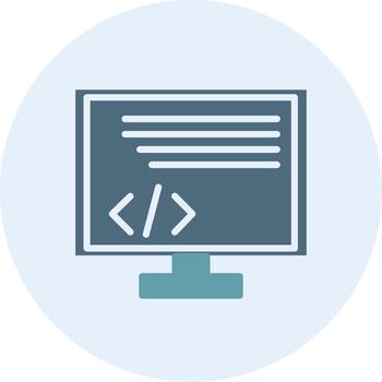 Programing Gradient Color Form Shape vector