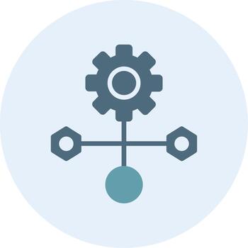 flujo de trabajo personalizado línea elemento símbolo vector