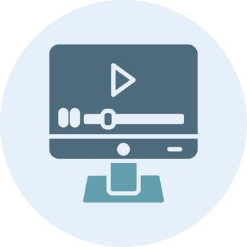 Vlog App-Based UI Graphic Icon vector