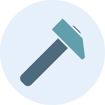 Hammer Minimal UI Element Icon vector