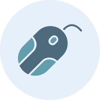 Computer Mouse Outlined Frame Object Icon vector