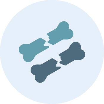 Broken Bone Vivid App Element Icon vector