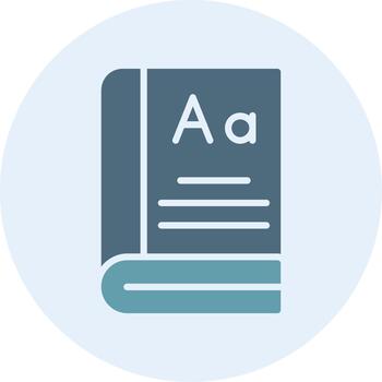 Dictionary 3D Interface Shape Icon vector