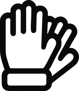 aplausos manos contorno icono para web y móvil diseño. vector