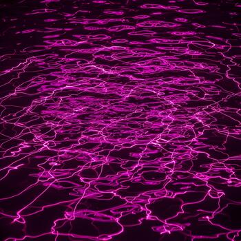 Abstract Magenta Water Surface with Reflected Light Trails Creating a Dynamic and Modern Background Visual in Dark Tones Suitable for Digital Art photo