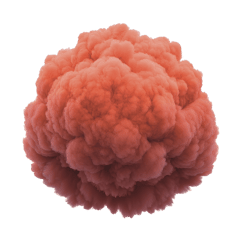 röd rök moln, fluffig textur, isolerat på transparent bakgrund, dramatisk och dynamisk, liknar explosion eller abstrakt form, lämplig för kreativ design projekt png