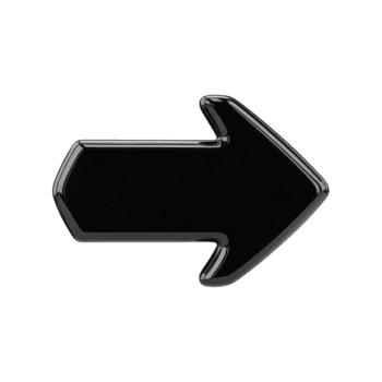 zwart pijl icoon, glanzend af hebben, Rechtsaf richting, geïsoleerd Aan transparant achtergrond, modern stijl, gemakkelijk ontwerp, geschikt voor web koppel of navigatie png