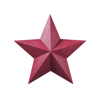 vermelho 3d Estrela com texturizado superfície geométrico forma e afiado arestas isolado em transparência fundo simbolizando realização decoração ou celebração evocando negrito e dinâmico sentindo-me png